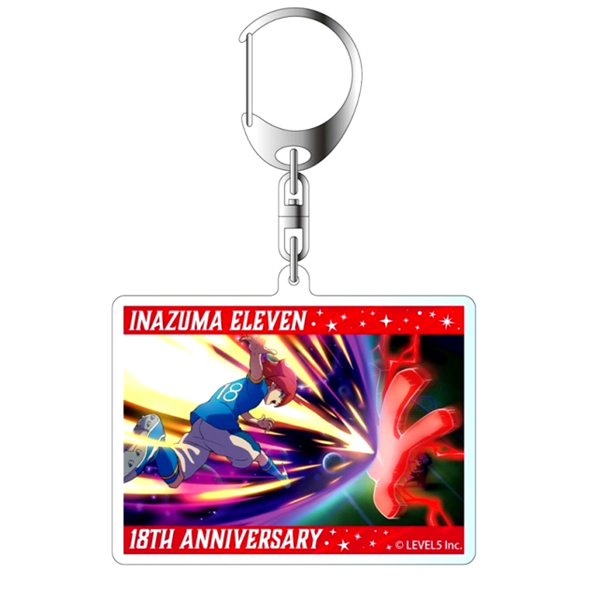 Inazuma Eleven: Victory Road Inazuma Eleven 18th Anniversary Commemorative Illustration Acrylic Keychain [NEW]