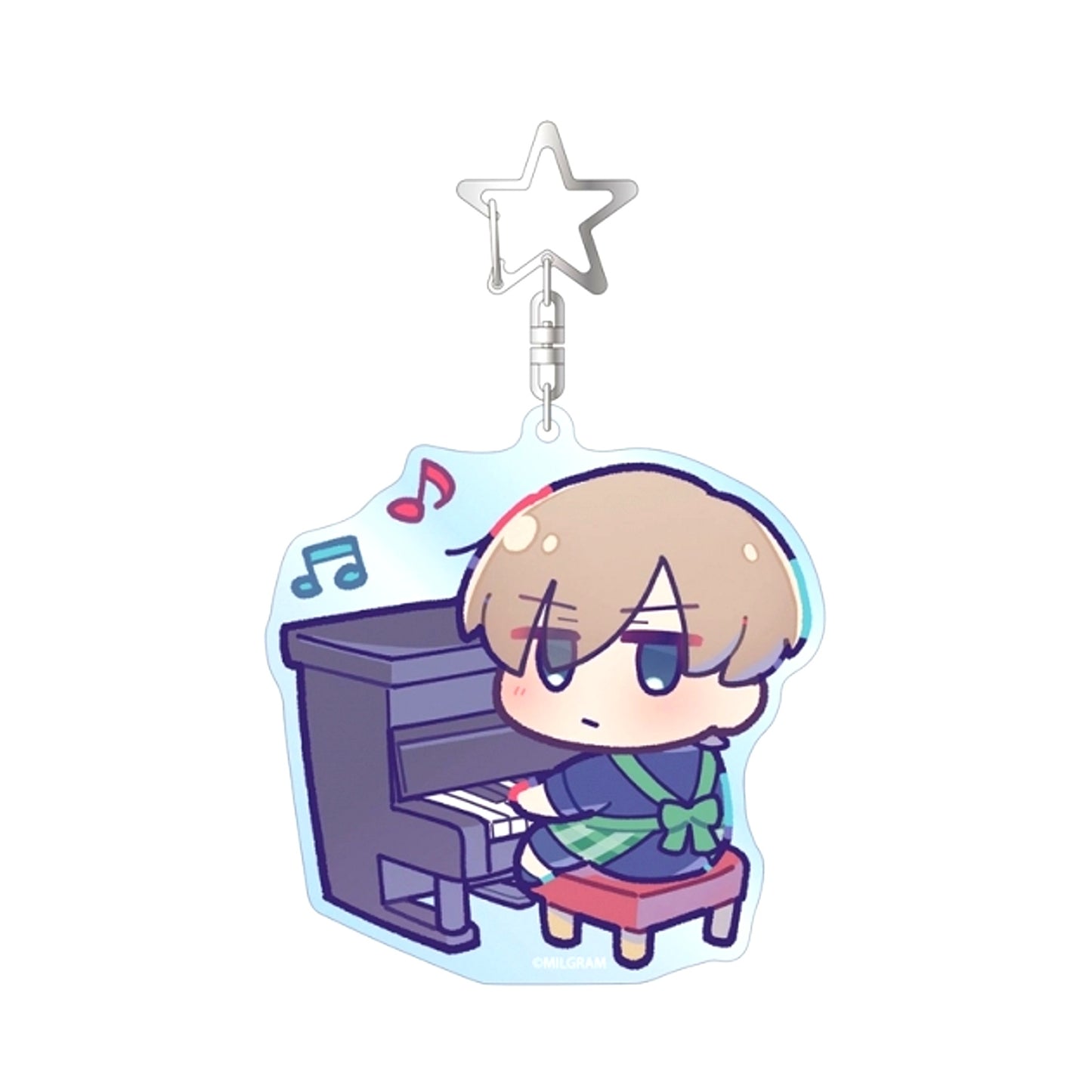 MILGRAM Newly Drawn Es Minigram Kindergarten ver. BIG Acrylic Keychain (Reissue) [NEW]