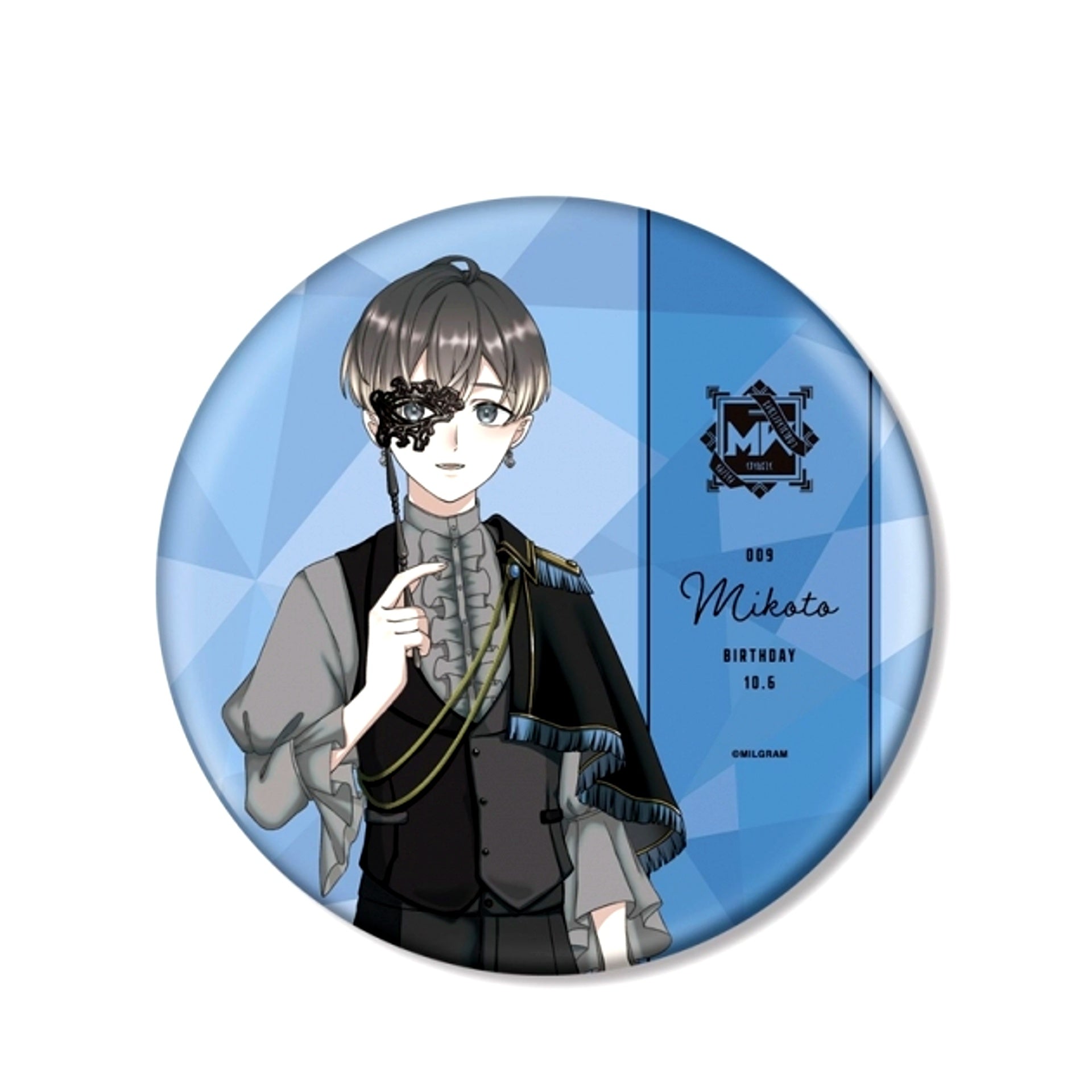 MILGRAM Newly Drawn Mikoto Birthday ver. Vol.2 BIG Can Badge (Reissue) [NEW]