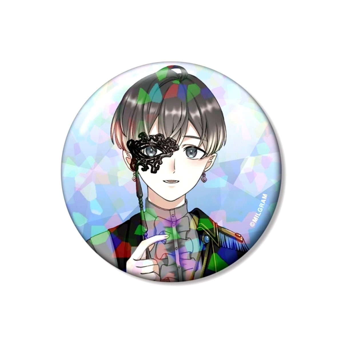 MILGRAM Newly Drawn Mikoto Birthday ver. Vol.2 Hologram Can Badge (Reissue) [NEW]