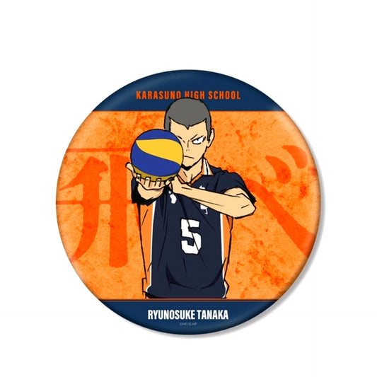 Haikyu!! Movie: Battle of the Garbage Dump Tanaka Ryunosuke BIG Button Goods - Badge Resale [NEW]