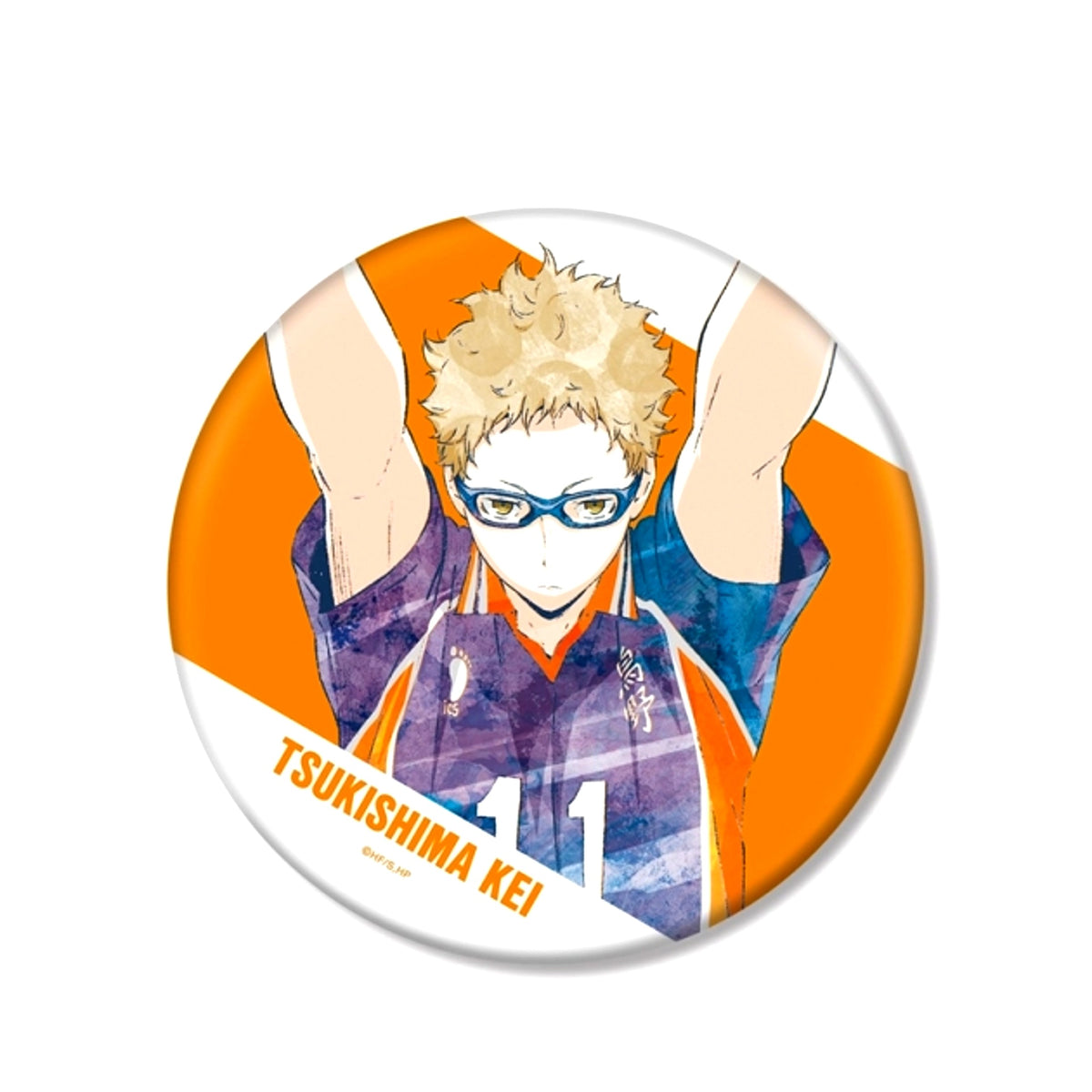 Haikyu!! Kei Tsukishima Ani-Art Vol.3 BIG Can Badge (Reissue) [NEW]
