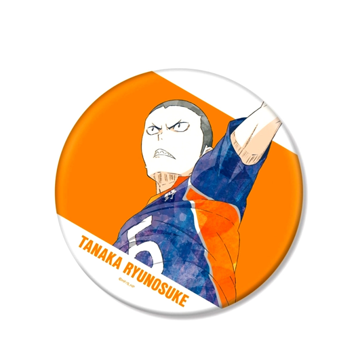 Haikyu!! Tanaka Ryunosuke Ani-Art Part 3 B IG Button Goods - Badge Resale [NEW]