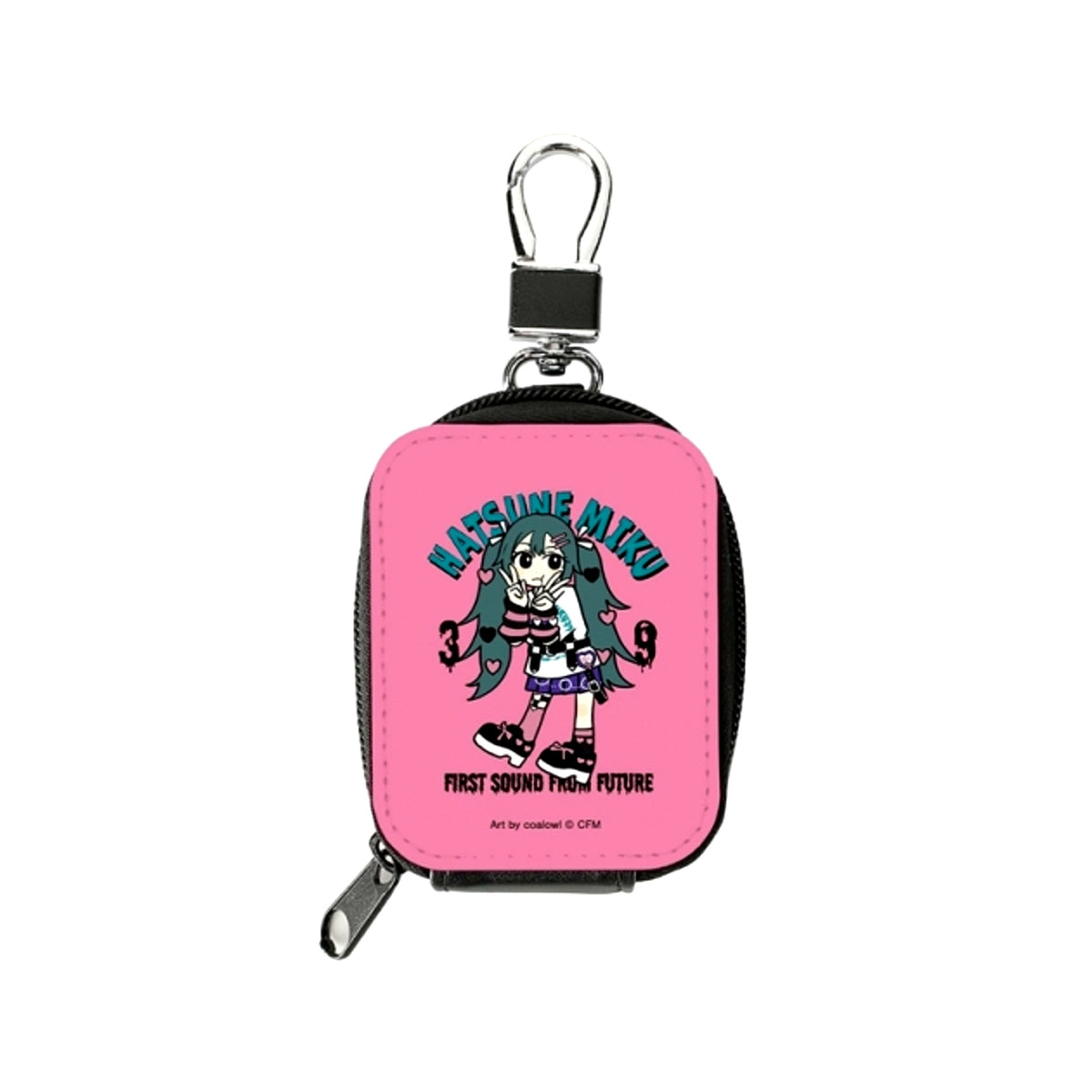 Hatsune Miku Newly Drawn Hatsune Miku Heart Chibi Ver.. Art by coalowl Leather Razor Mini Pouch ver.B Goods - Pouch Resale [NEW]