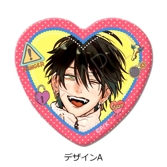 Tokoton Kuzu na Watarase na noni Heart Shaped Button Design A Goods - Badge [NEW]