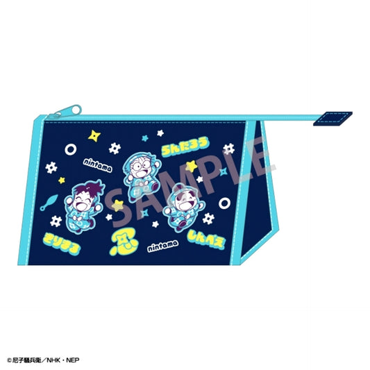 Nintama Rantaro Denim Pouch Rantaro Inadera Kirimaru Settsuno Shinbei Fukutomi Goods - Pouch [NEW]