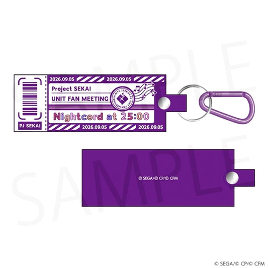Hatsune Miku: Colorful Stage! Project SEKAI Unit Fan Meeting Rubber Keychain [Nightcord at 25:00] [NEW]