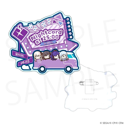 Hatsune Miku: Colorful Stage! Project SEKAI Unit Fan Meeting Acrylic Badge [Nightcord at 25:00] [NEW]
