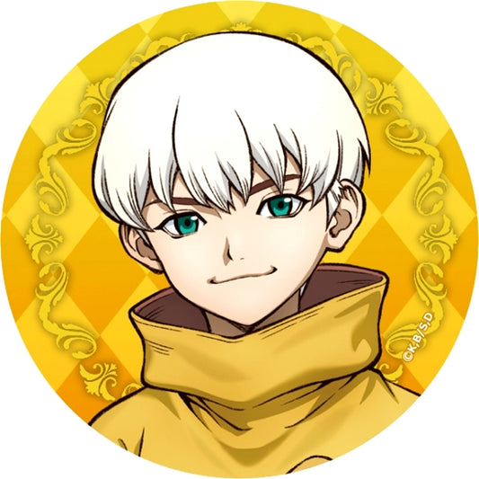 Dr.STONE Jewelry Buttons Set Ukyo Saionji Goods - Badge Newly Drawn [NEW]