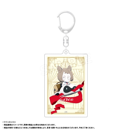 THE RIBBON HERO Square Keychain E Zirco [NEW]