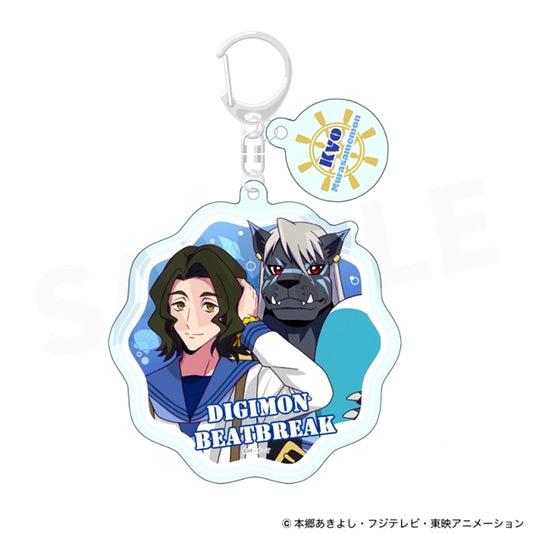 DIGIMON BEATBREAK Acrylic Keychain with Charm Kyo & Murasamemon (Marine Look ver.) [NEW]
