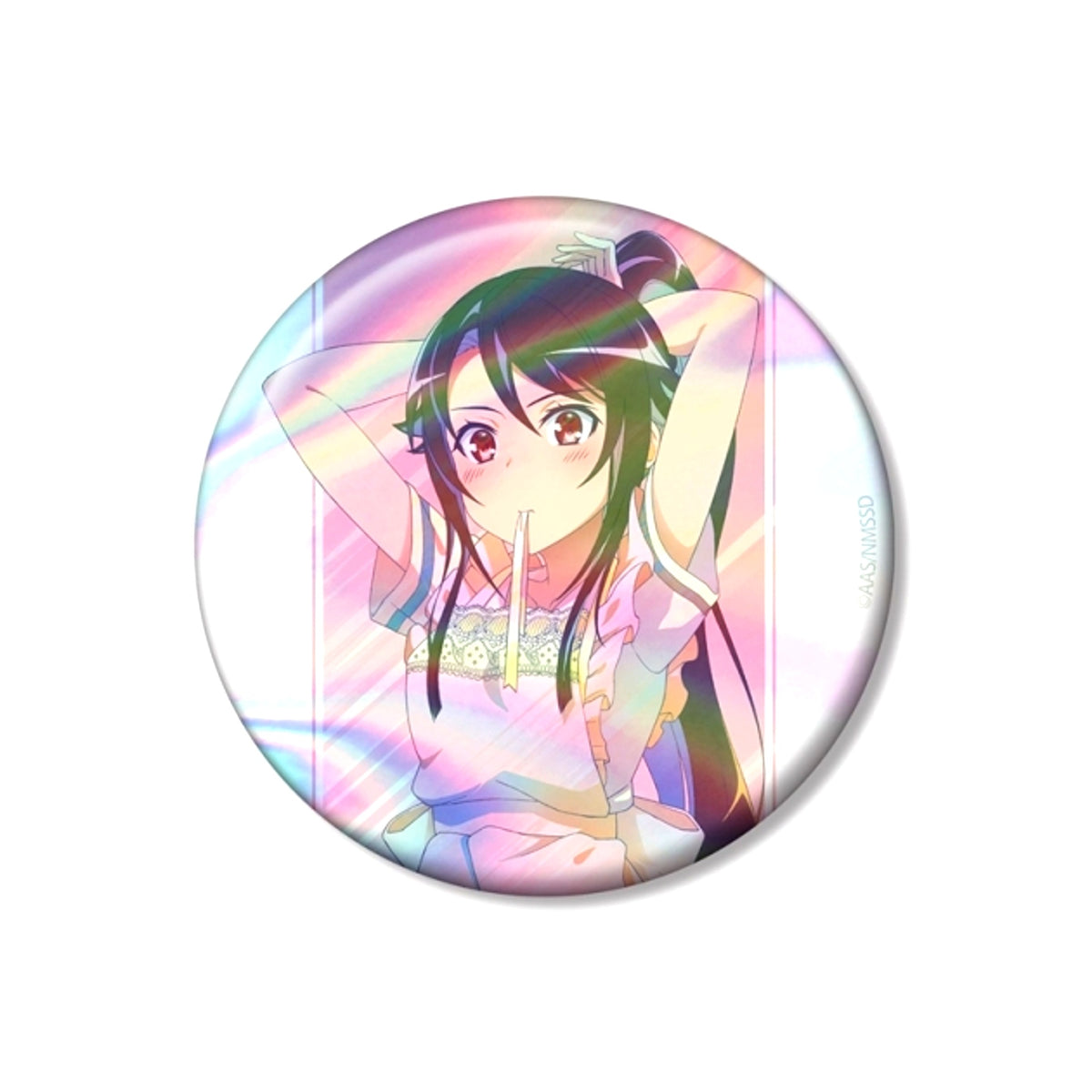 High School Fleet the Movie Newly Drawn Mashiro Munetani Uniform Apron ver. Ani-Art clear label Vol.3 75mm Aurora Can Badge [NEW]