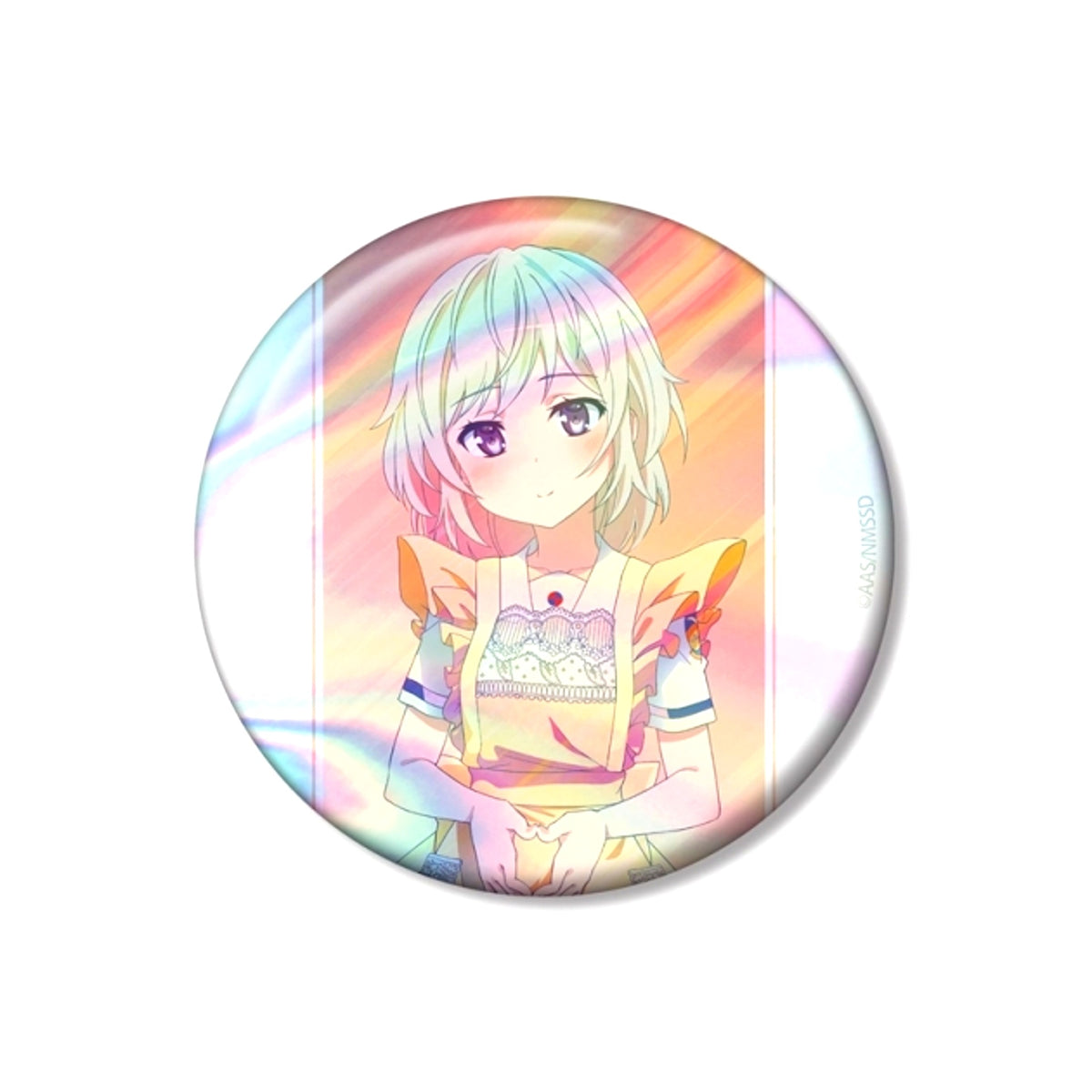 High School Fleet the Movie Newly Drawn Shima Tateishi Uniform Apron ver. Ani-Art clear label Vol.3 75mm Aurora Can Badge [NEW]
