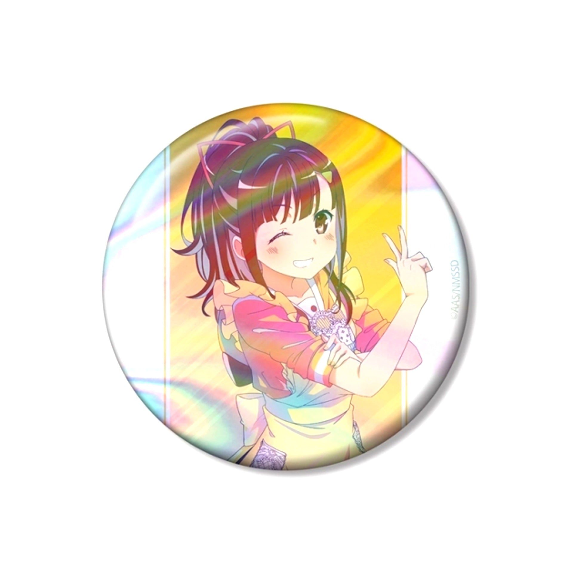 High School Fleet the Movie Newly Drawn Mei Irizaki Uniform Apron ver. Ani-Art clear label Vol.3 75mm Aurora Can Badge [NEW]