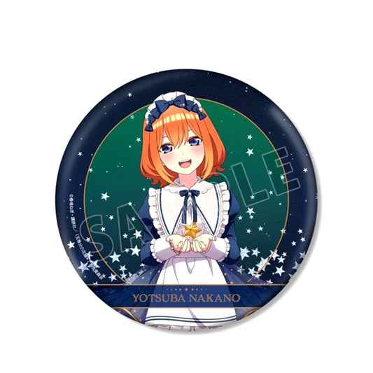 The Quintessential Quintuplets* Newly Drawn Yotsuba Nakano Starry Sky Maid ver. BIG Can Badge [NEW]