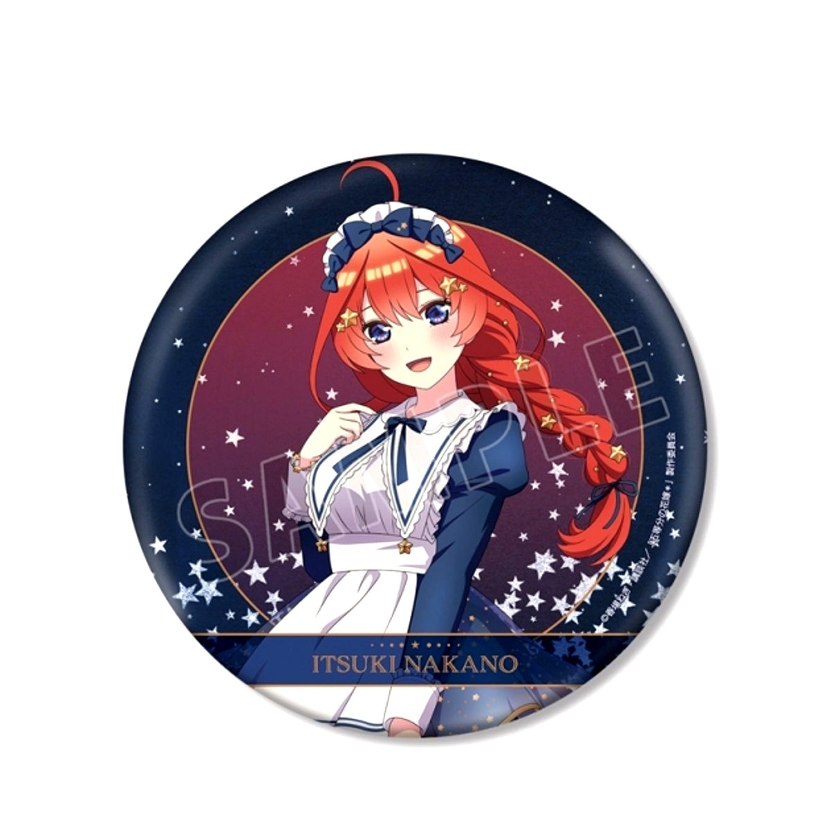 The Quintessential Quintuplets* Newly Drawn Itsuki Nakano Starry Sky Maid ver. BIG Can Badge [NEW]