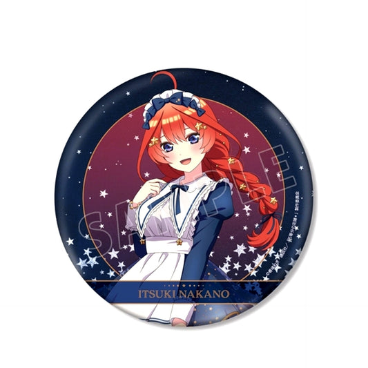 The Quintessential Quintuplets* Newly Drawn Itsuki Nakano Starry Sky Maid ver. BIG Can Badge [NEW]