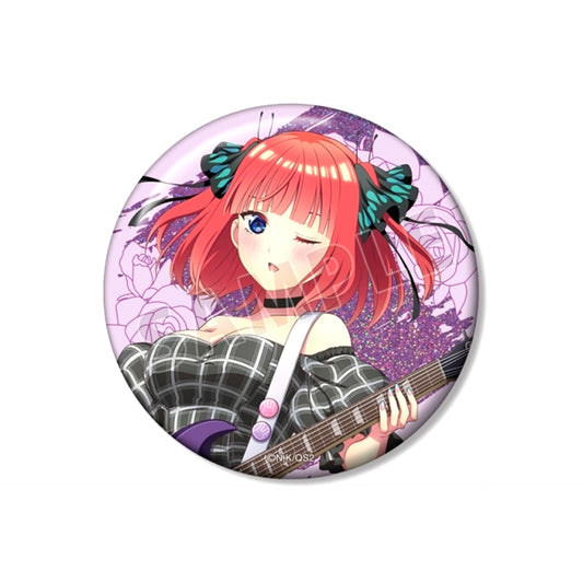 The Quintessential Quintuplets: Operation Quintuplets Newly Drawn Nino Nakano Guitar Musical Performance ver. 75mm Hologram Button Goods - Badge [NEW]
