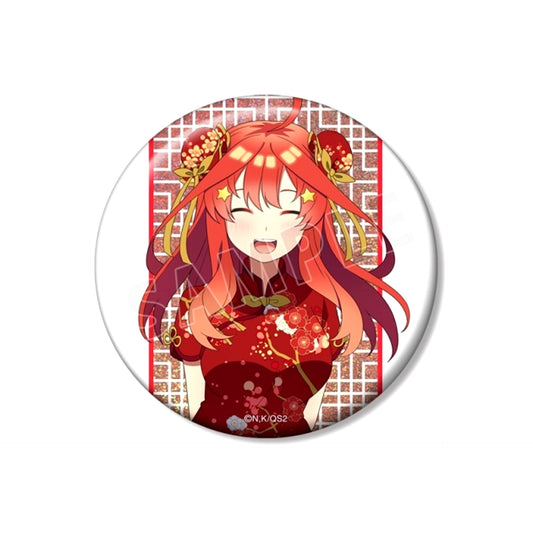 The Quintessential Quintuplets: Operation Quintuplets Newly Drawn Itsuki Nakano China Dress ver. 75mm Hologram Button Goods - Badge [NEW]