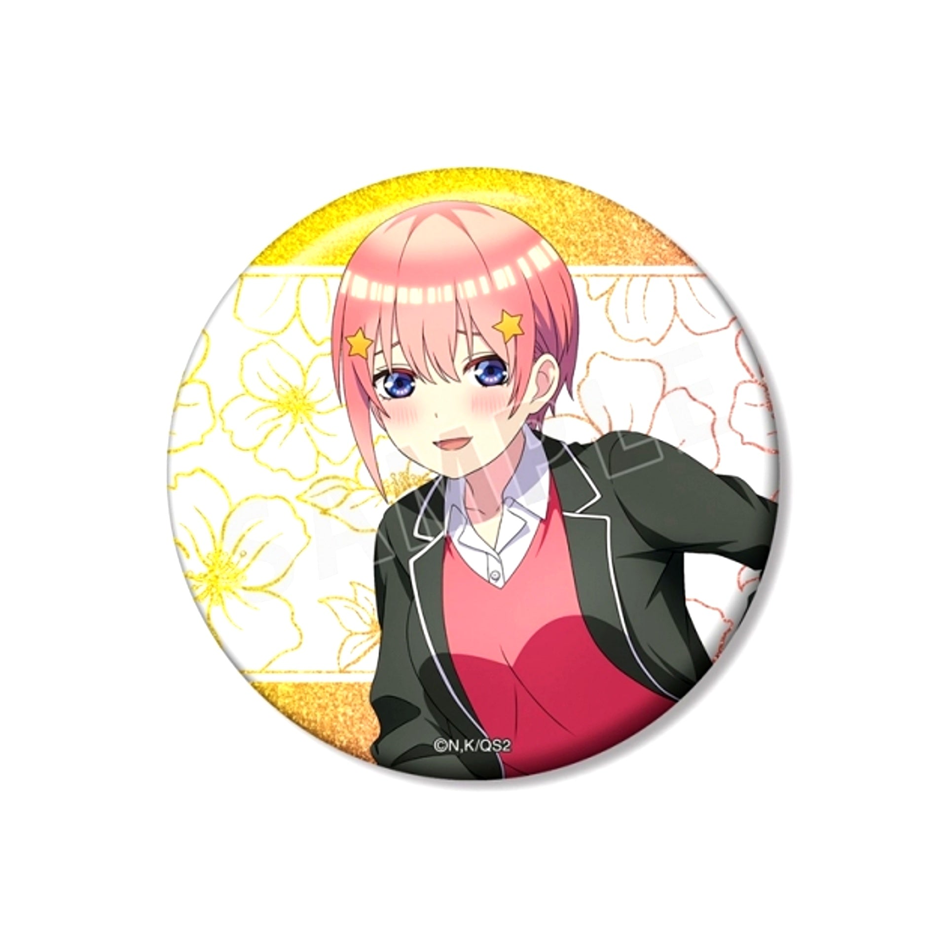 The Quintessential Quintuplets* Newly Drawn Ichika Nakano Costume Swap ver. 75mm Glitter Can Badge [NEW]
