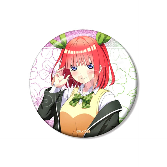 The Quintessential Quintuplets* Newly Drawn Nino Nakano Costume Swap ver. 75mm Glitter Can Badge [NEW]
