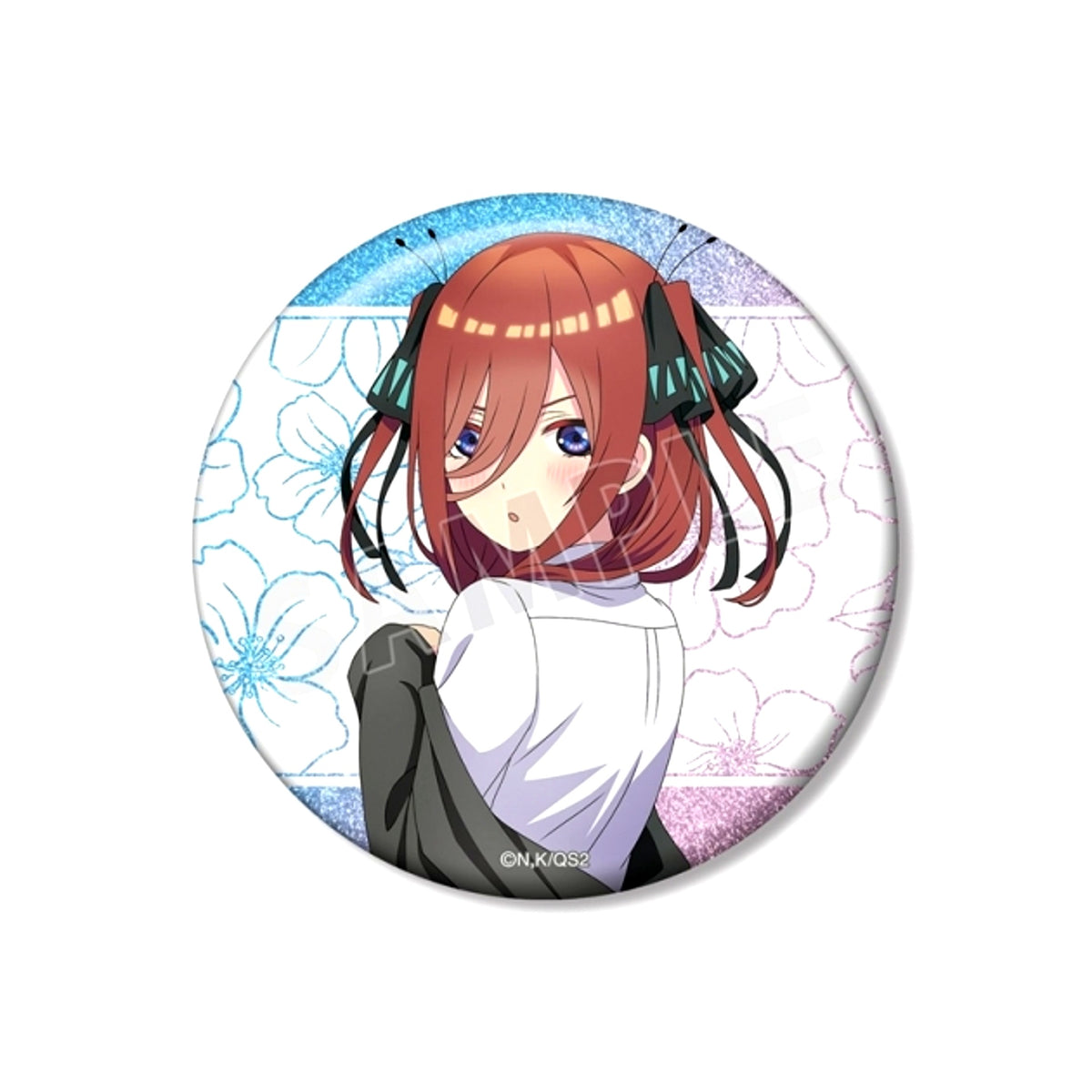 The Quintessential Quintuplets* Newly Drawn Miku Nakano Costume Swap ver. 75mm Glitter Can Badge [NEW]