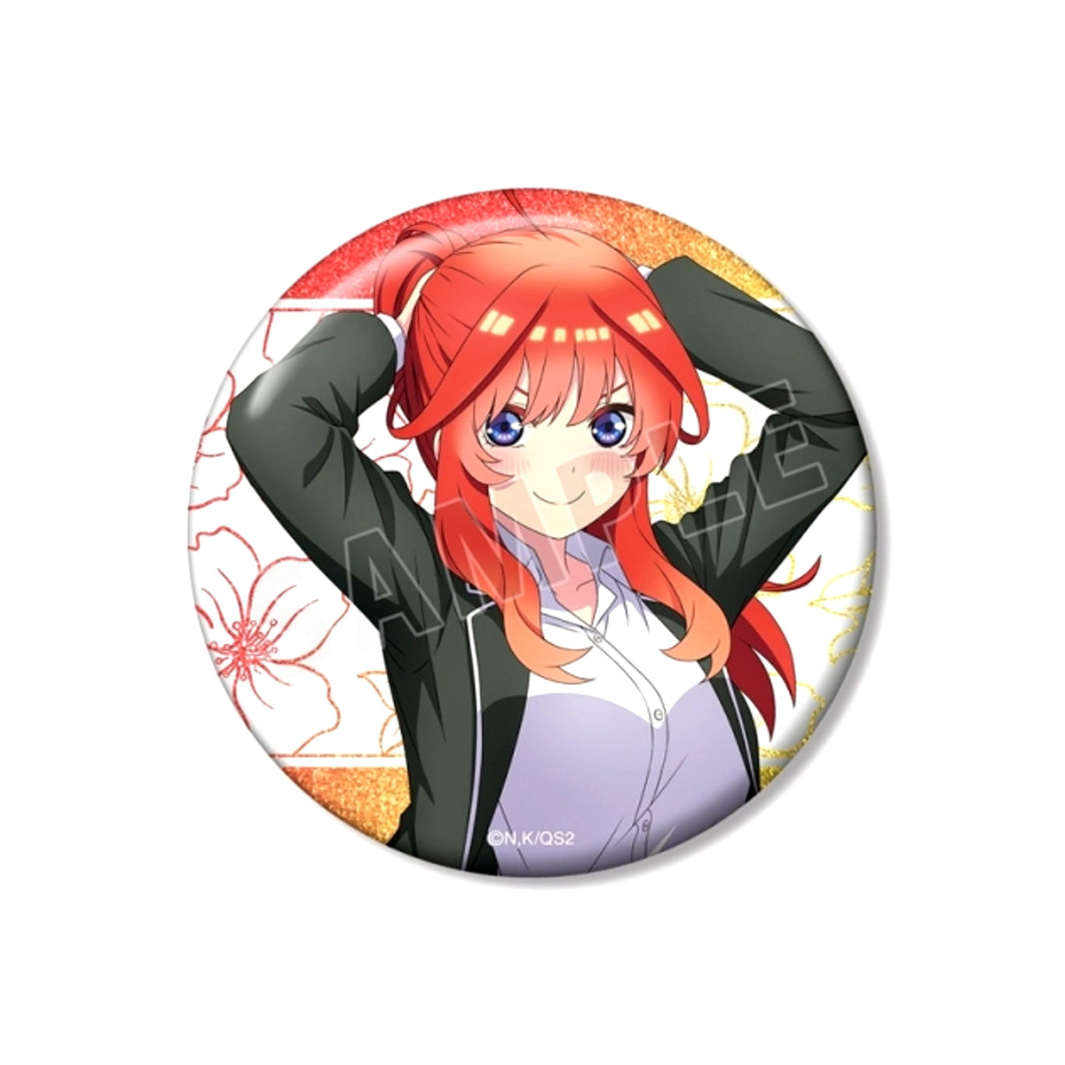 The Quintessential Quintuplets* Newly Drawn Itsuki Nakano Costume Swap ver. 75mm Glitter Can Badge [NEW]