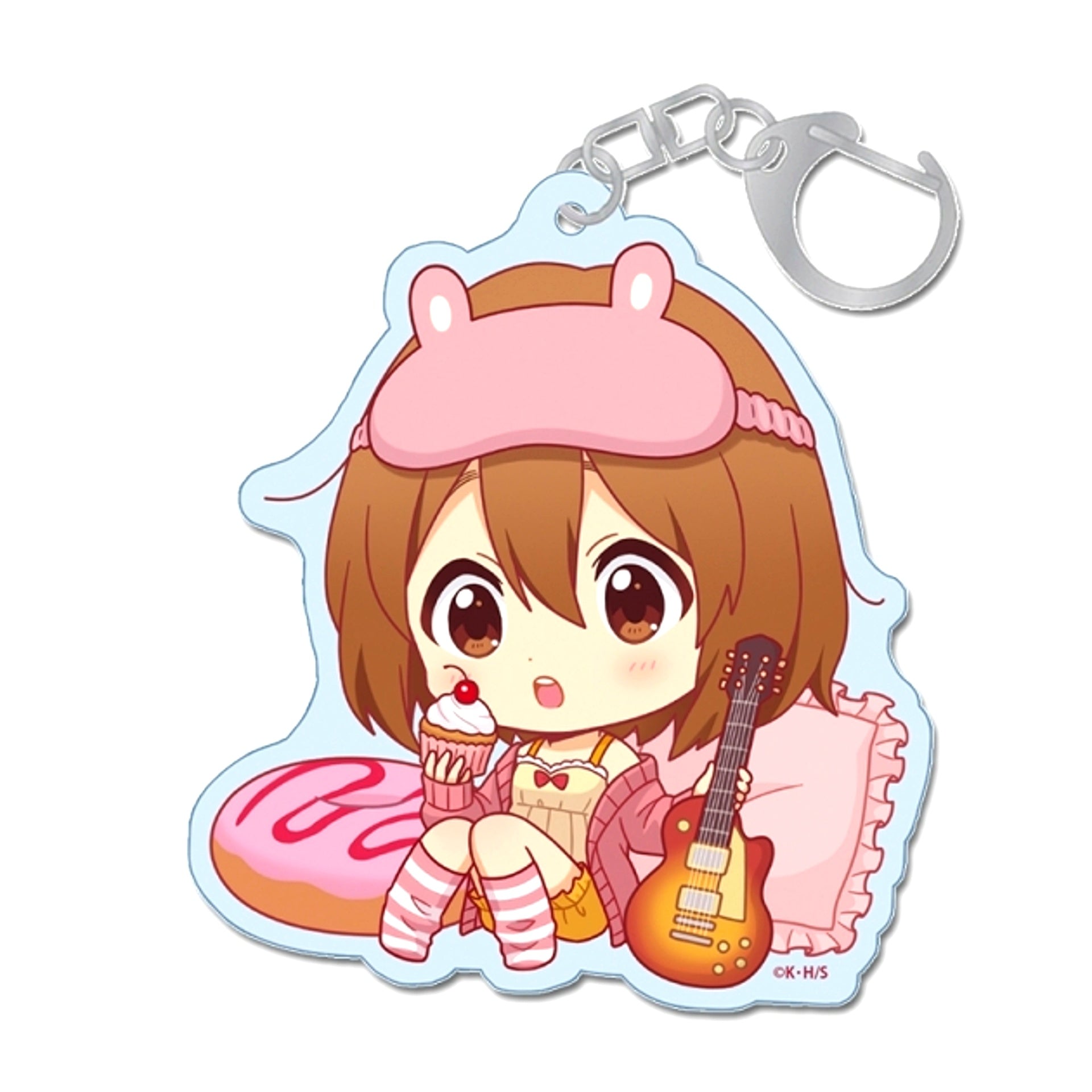 K-On! Petitchoko Acrylic Keychain Pajamas ver. Goods - Keychain Yui Hirasawa [NEW]