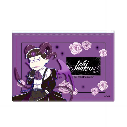 Mr. Osomatsu Clear Pouch Ichimatsu Devil ver. Goods - Pouch [NEW]
