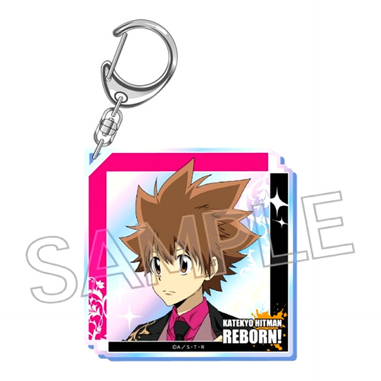 TV Anime Katekyo Hitman Reborn! Nero e Magenta Aurora Acrylic Keychain Tsunayoshi Sawada [NEW]