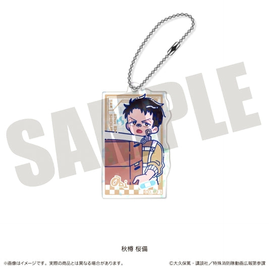 TV Anime Fire Force Season 3 Nyutoro Vol.3 Hologram Acrylic Keychain C Akitaru Obi [NEW]