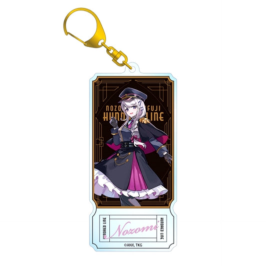 The Hundred Line: Last Defense Academy Karasu BTK Illustration Nozomi Kirifuji Military ver. Ticket Style BIG Acrylic Keychain Karaoke no Tetsujin Collaboration [NEW]