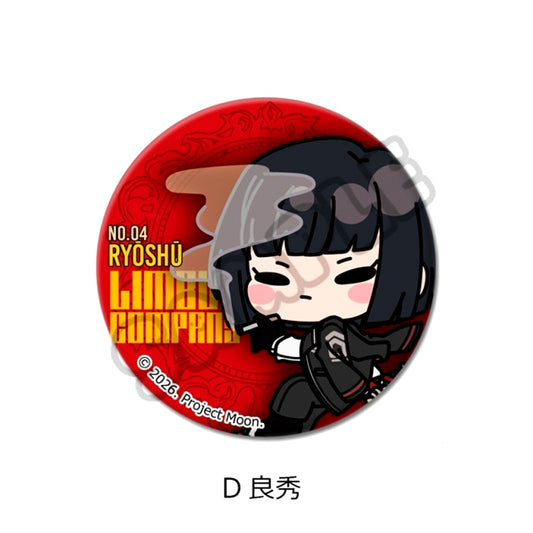 Limbus Company Round Can Badge (57mm) D (Ryoshu) [NEW]