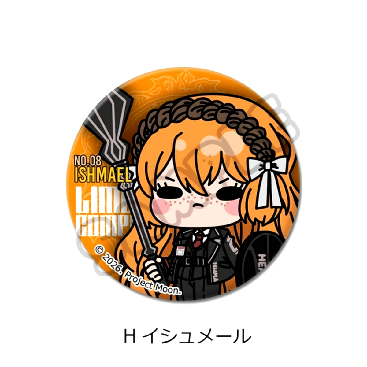 Limbus Company Round Can Badge (57mm) H (Ishmael) [NEW]