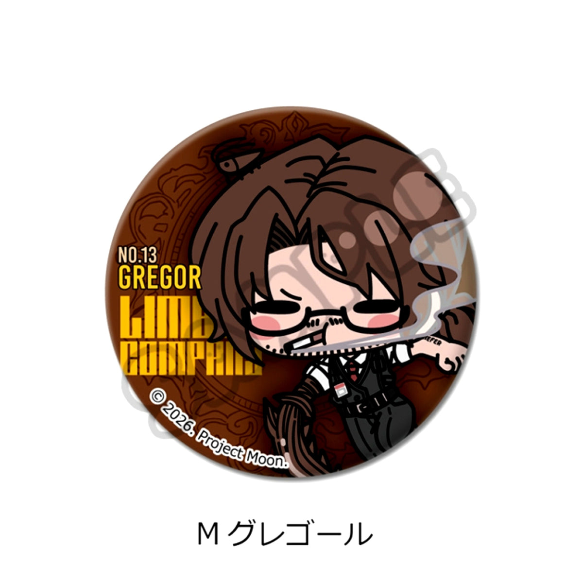 Limbus Company Round Can Badge (57mm) M (Gregor) [NEW]