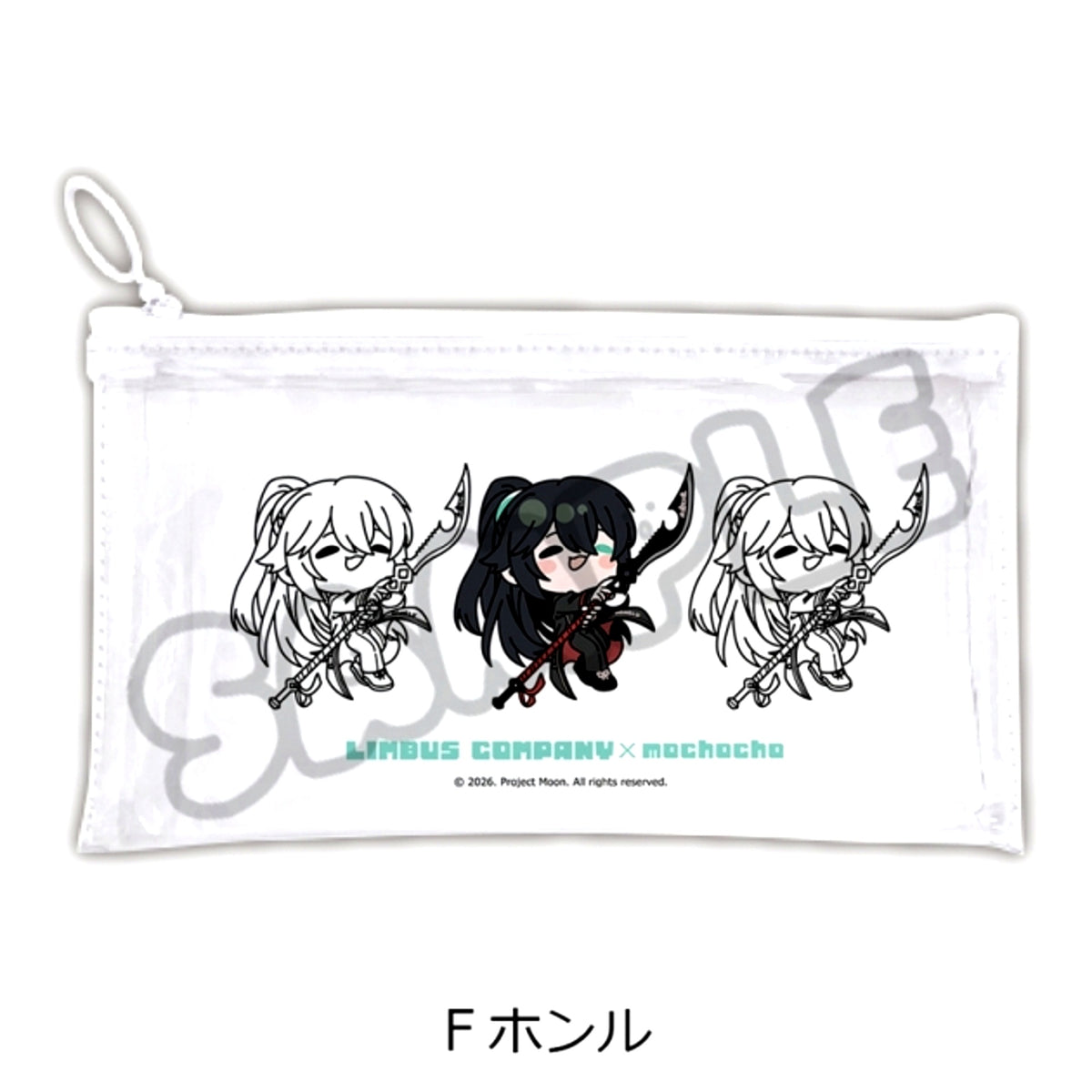 Limbus Company Flat Clear Pouch F (Hong Lu) [NEW]