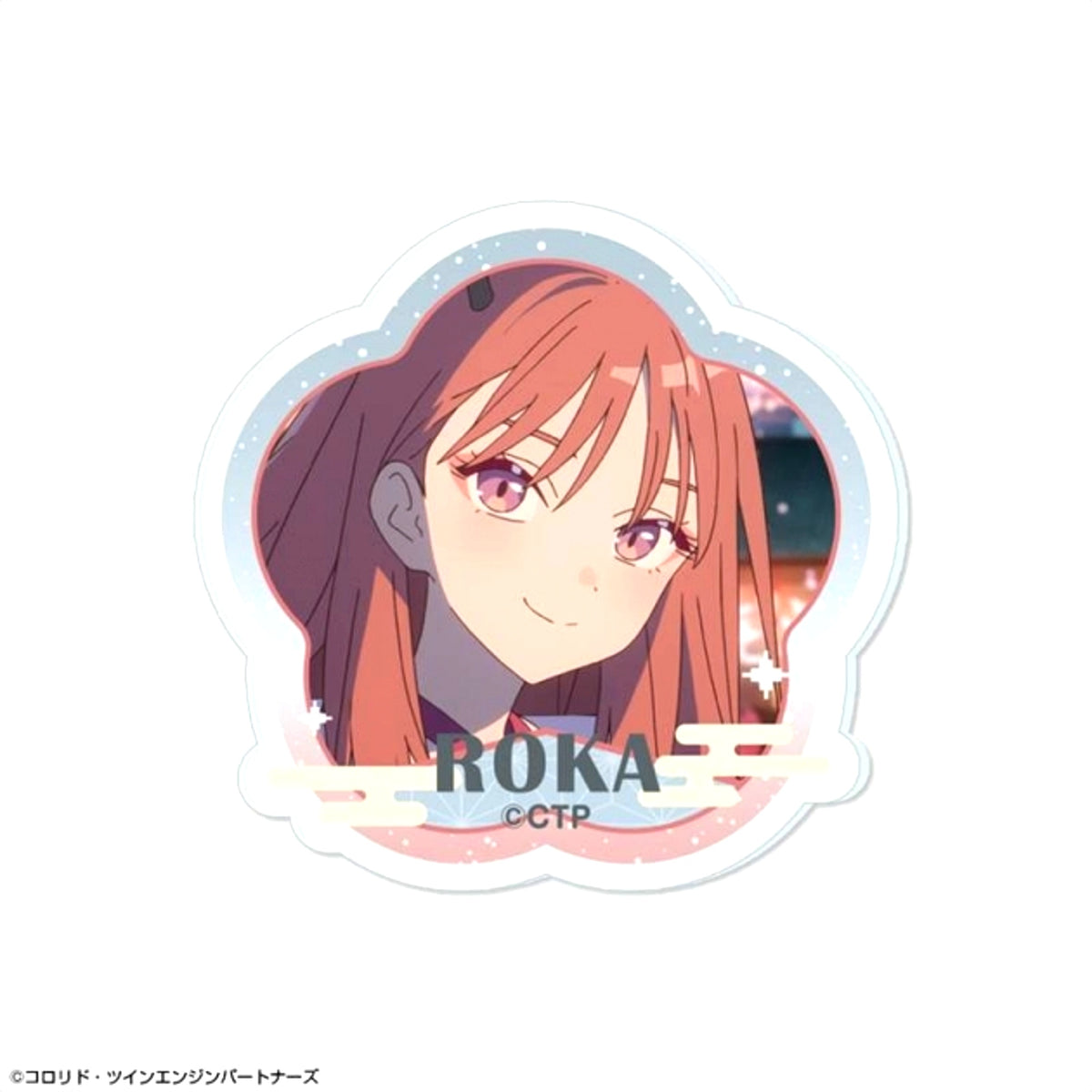Cosmic Princess Kaguya! Acrylic Badge Design 16 (Roka Ayatsumugi) (Reissue) [NEW]