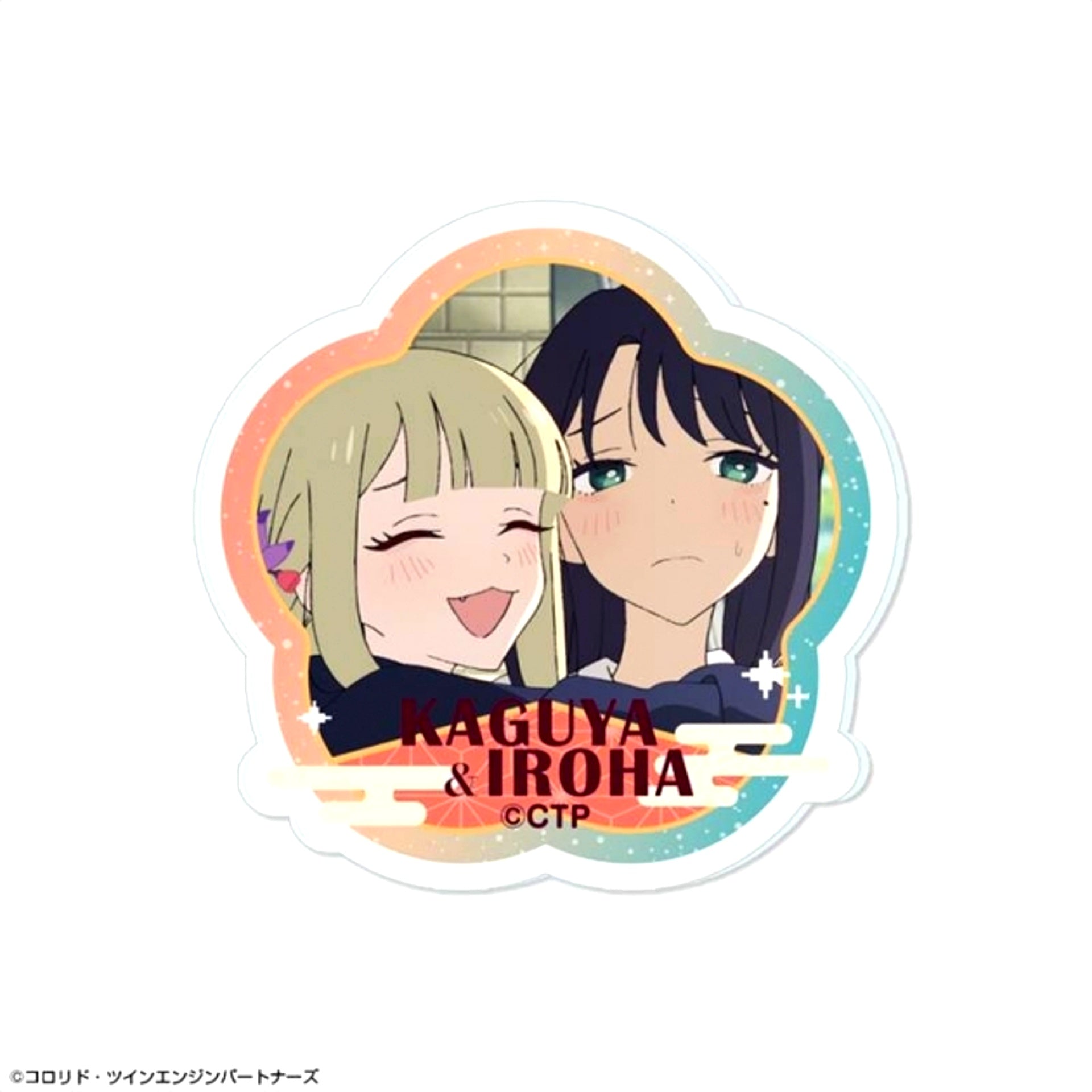 Cosmic Princess Kaguya! Acrylic Badge Design 18 (Kaguya & Iroha Sakayori / Reality) (Reissue) [NEW]