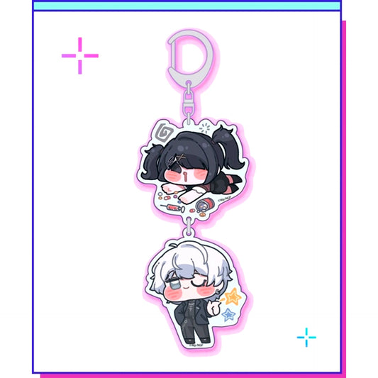 Needy Girl Overdose Mini Mini Purapura Acrylic Keychain (Ame-chan & Nechika-sama) [NEW]