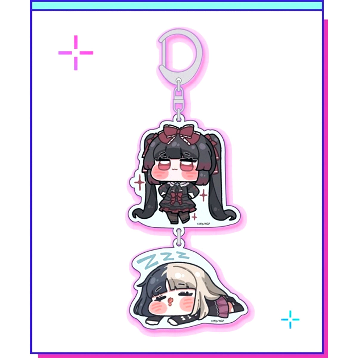 Needy Girl Overdose Mini Mini Purapura Acrylic Keychain (Michica & Cache) [NEW]