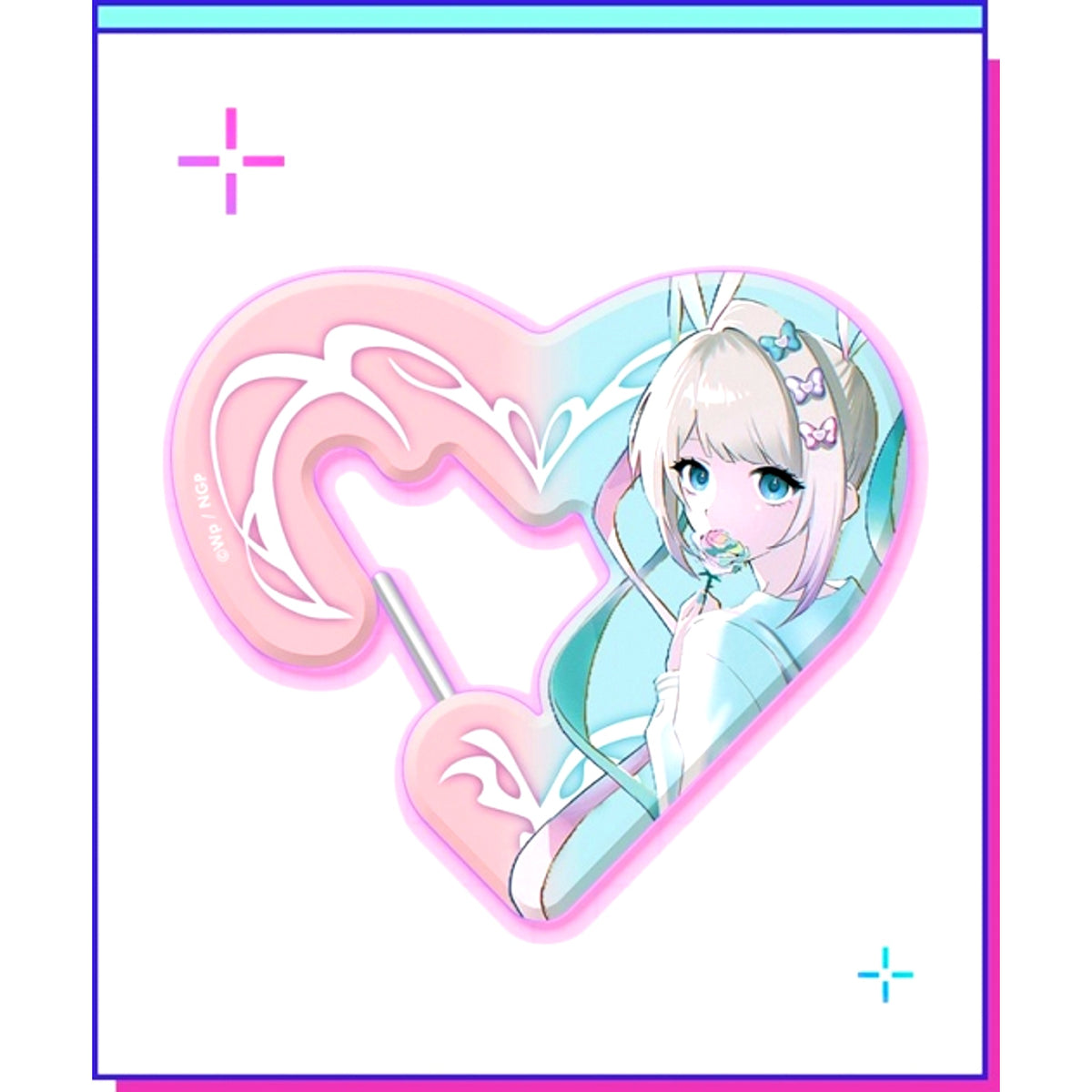 Needy Girl Overdose KAngel Mystery Rose Acrylic Carabiner [NEW]