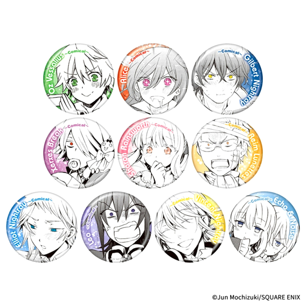 PandoraHearts Trading Comic Button (Comical ver.) Goods - Badge [NEW]
