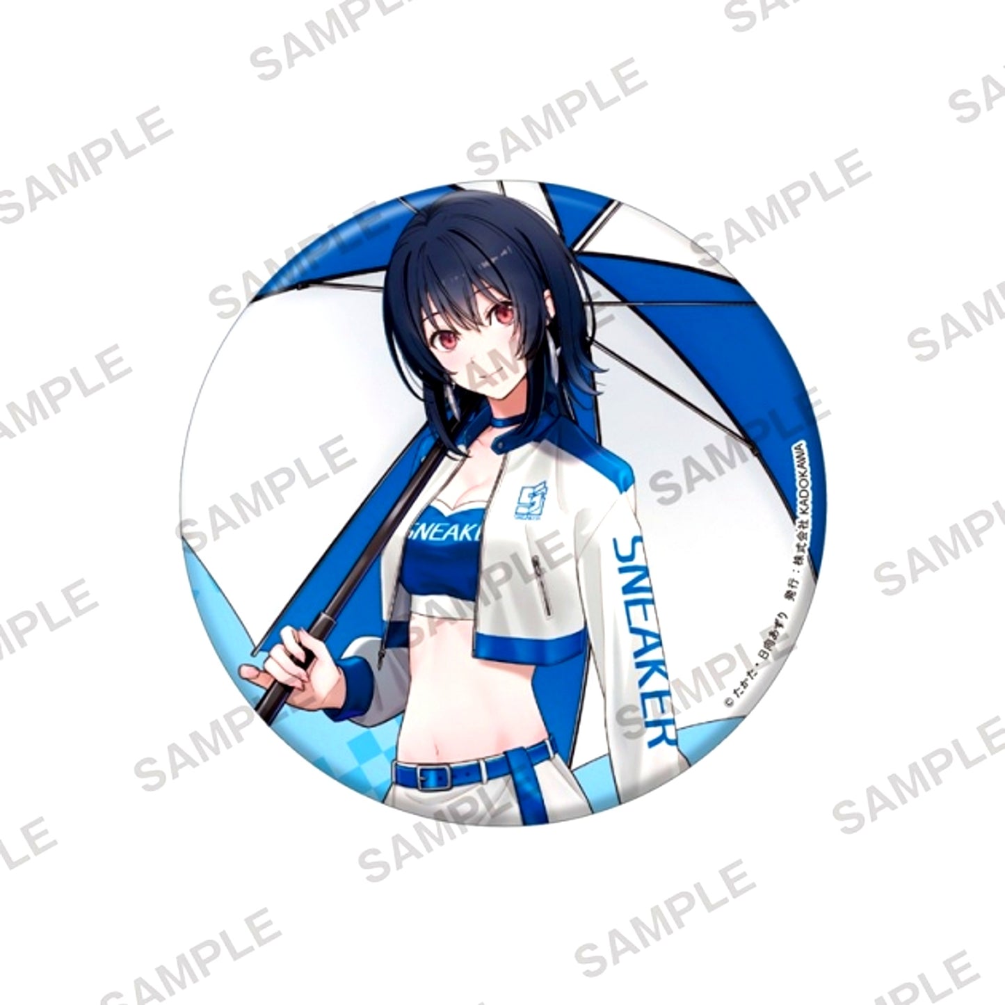 I Made Friends with the Second Prettiest Girl in My Class BIG Hologram Can Badge Umi Asanagi Race Queen Ver. [NEW]