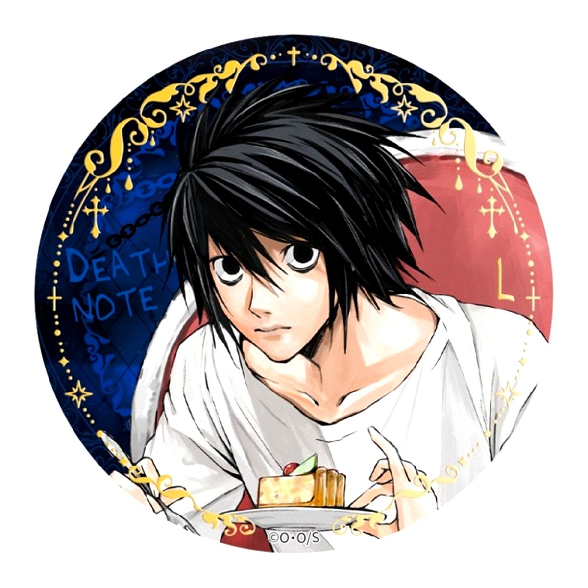 DEATH NOTE L Button Goods - Badge DEATH NOTE [NEW]