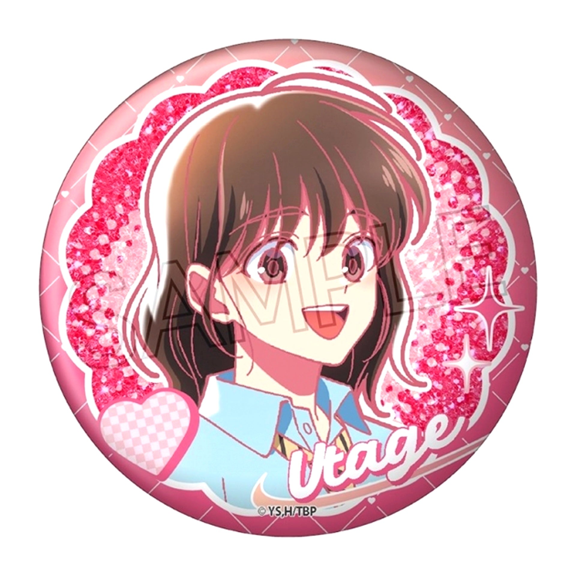 Tamon's B-Side Style Close-up Series Glitter Button Utage Kinoshita Goods - Badge [NEW]