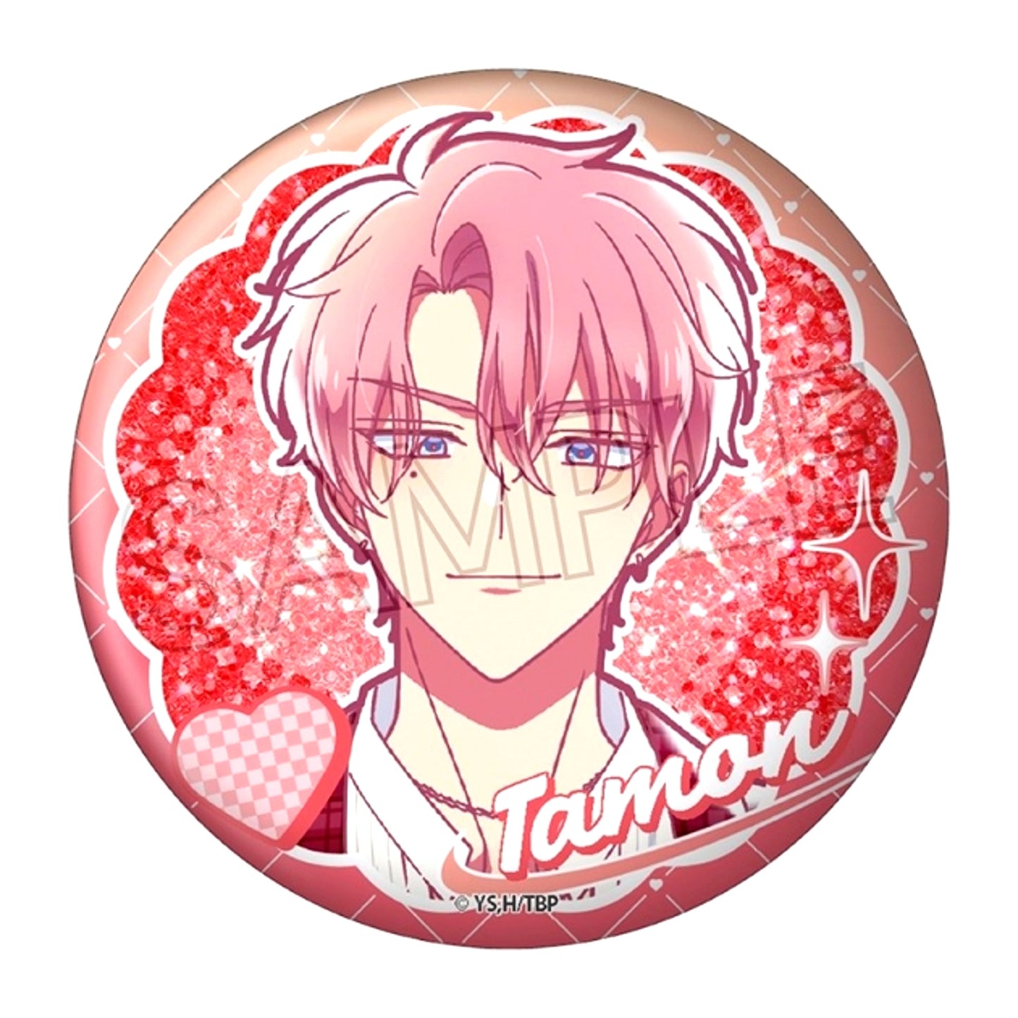 Tamon's B-Side Style Close-up Series Glitter Button Tamon Fukuhara Goods - Badge [NEW]
