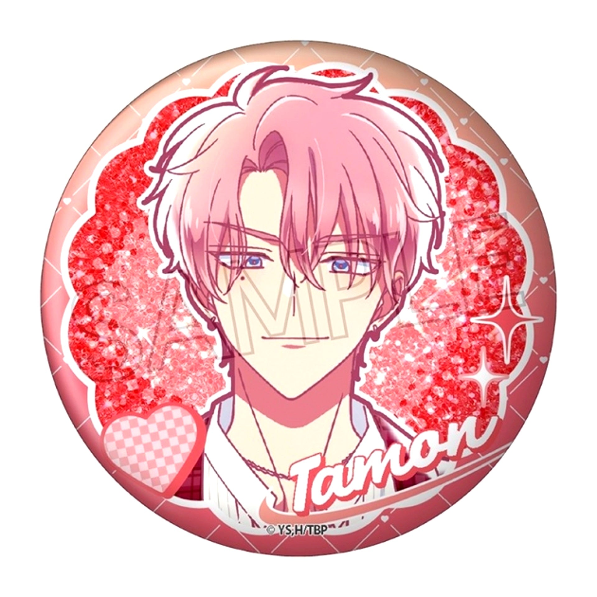 Tamon's B-Side Style Close-up Series Glitter Button Tamon Fukuhara Goods - Badge [NEW]