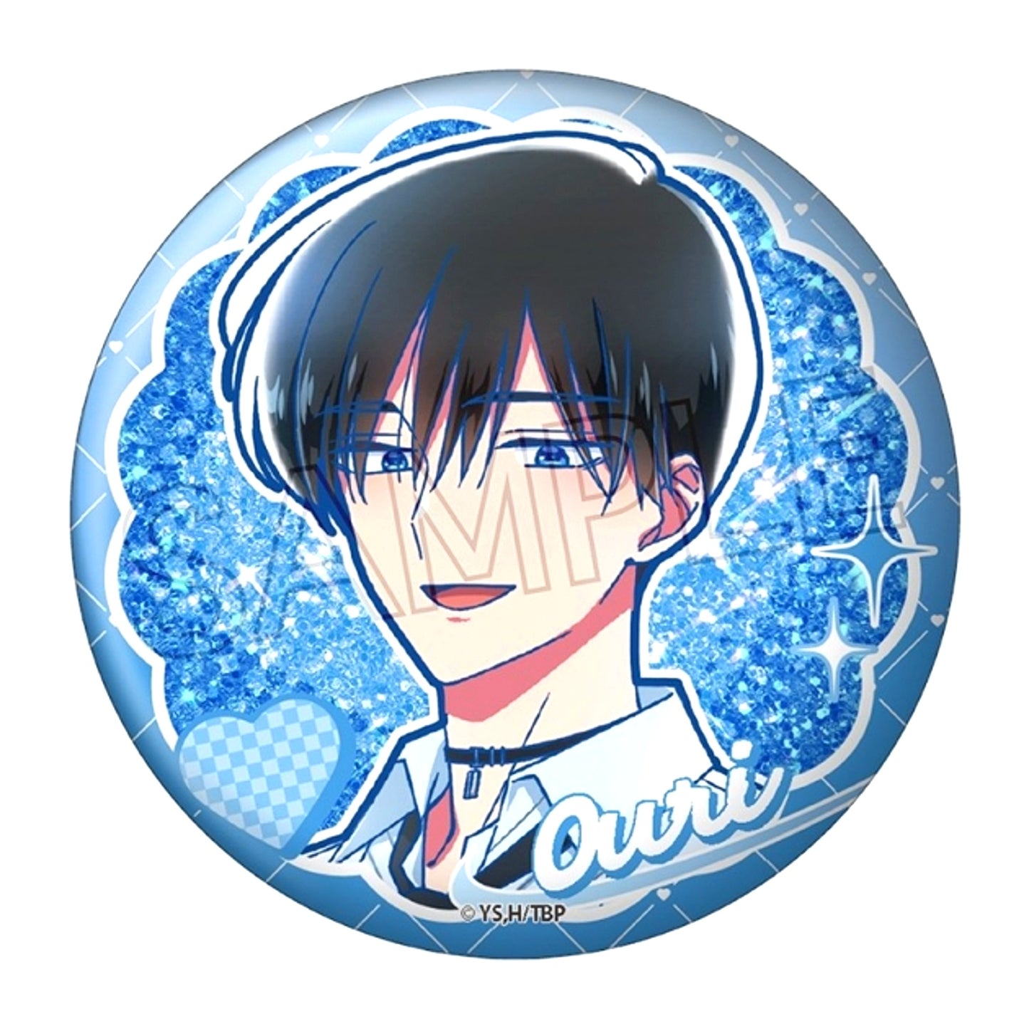 Tamon's B-Side Style Up Series Glitter Can Badge Ouri Sakaguchi [NEW]