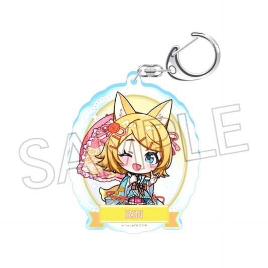 Hatsune Miku Night Parade of One Hundred Demons -Street Stroll- Acrylic Keychain Kagamine Rin Deformed [NEW]