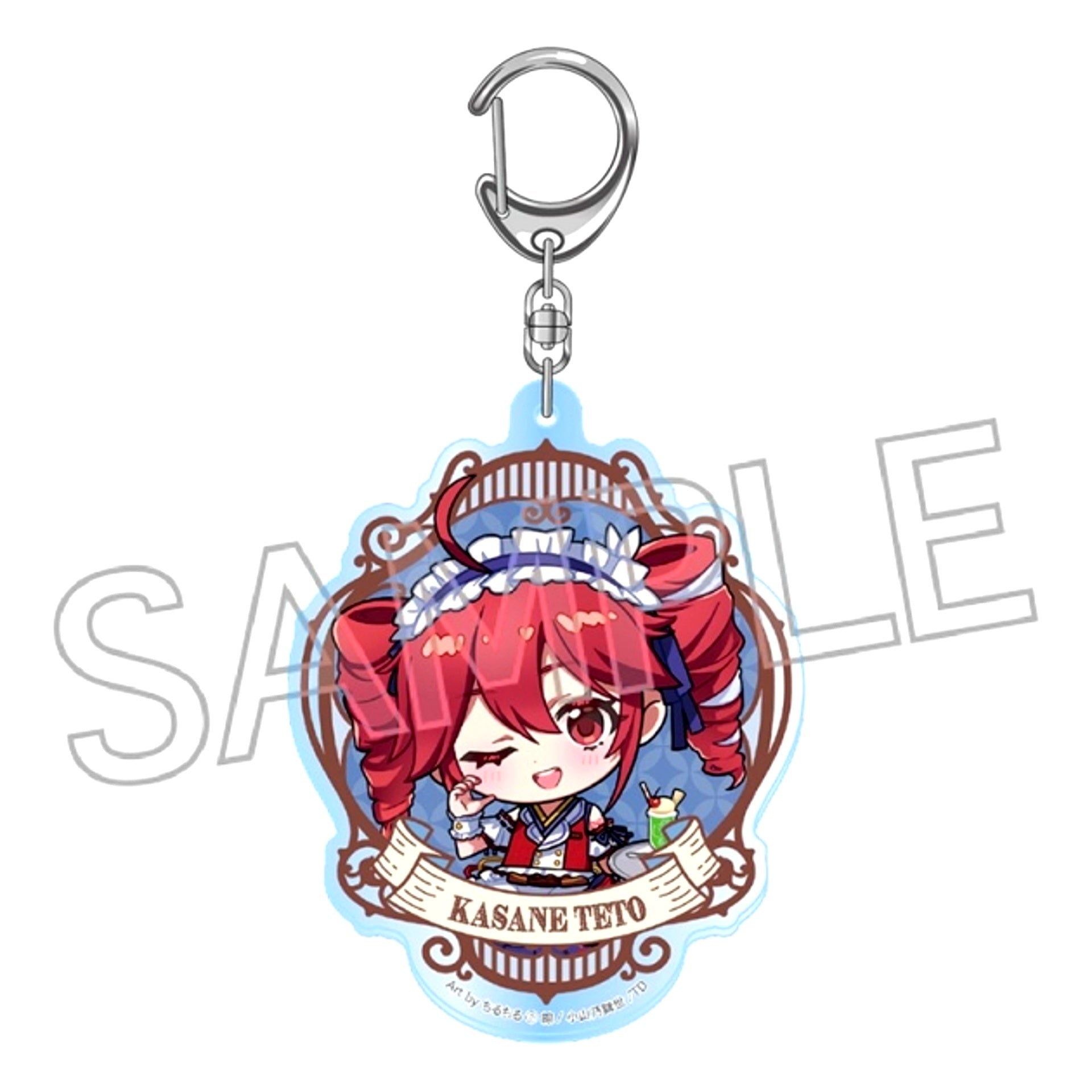 Kasane Teto Japanese-Style Modern Cafe Acrylic Keychain Deformed B [NEW]